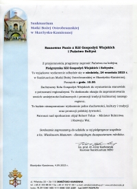 Zaproszenie na Pielgrzymkę K&oacute;ł Gospodyń Wiejskich i Sołtys&oacute;w do Skarżyska-Kamiennej