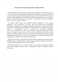 Informacja KRUS