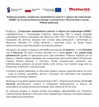 Realizacja projektu &bdquo;Zwiększenie samodzielności senior&oacute;w w miejscu ich zamieszkania (RMR)&rdquo; na terenie powiatu przysuskiego w partnerstwie z Mazowieckim Centrum Polityki Społecznej
