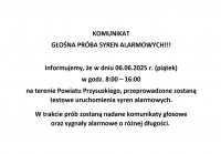 Test syren alarmowych!!