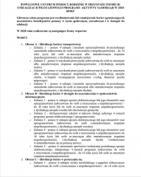 POWIATOWE CENTRUM POMOCY RODZINIE W PRZYSUSZE INFORUJE O REALIZACJI PILOTAŻOWEGO PROGRAMU AKTYWNY SAMORZĄD W 2020 ROKU