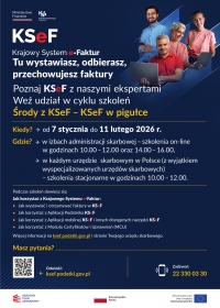 Zaproszenie na cykl szkoleń - Środy z KSeF w pigułce.⬇️