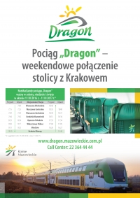 Pociąg "Dragon" - weekendowe połączenie stolicy z Krakowem
