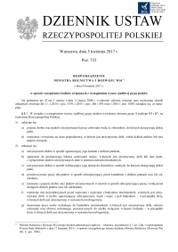 Rozporządzenie Ministra Rolnictwa i Rozwoju Wsi z dnia 4 kwietnia 2017 r. w sprawie zarządzenia środk&oacute;w związanych z wystąpieniem wysoce zjadliwej grypy ptak&oacute;w.