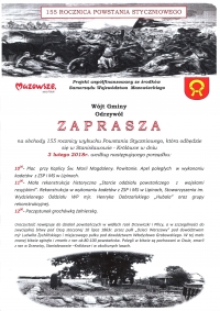 Obchody 155 rocznicy wybuchu Powstania Styczniowego w Gminie Odrzyw&oacute;ł - 3 Lutego 2018 r.