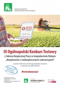 III Og&oacute;lnopolski Konkurs Testowy z Zakresu Bezpiecznej Pracy w Gospodarstwach Rolnych