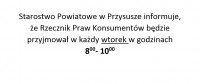 Powiatowy Rzecznik Praw Konsumenta - informacja