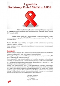 1 grudnia Światowy Dzień Walki z AIDS