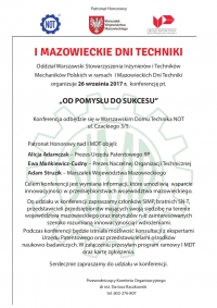 I Mazowieckie Dni Techniki