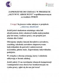 Aktywny absolwent - Projekt