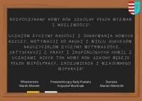 Życzenia na nowy rok szkolny.