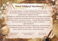 Dzień Edukacji Narodowej - życzenia