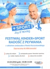 Festiwal Kinder+Sport Radość z Pływania 15 kwietnia 2018r