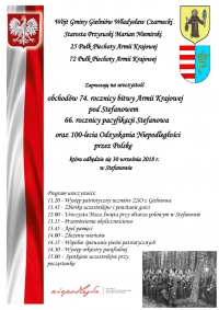 Zaproszenie na obchody w Stefanowie