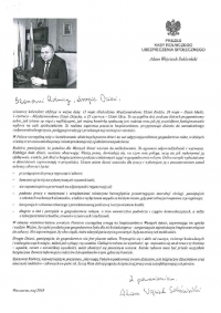 List Prezesa KRUS do Rolnik&oacute;w.
