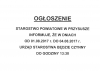 OGŁOSZENIE SKR&Oacute;CONY CZAS PRACY!!