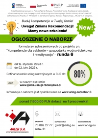 &bdquo;Kompetencje dla sektor&oacute;w &ndash; gospodarka wodno-ściekowa i rekultywacja&rdquo;