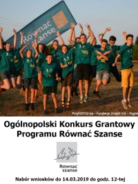 Og&oacute;lnopolski Konkurs Grantowy Programu R&oacute;wnać Szanse 2019